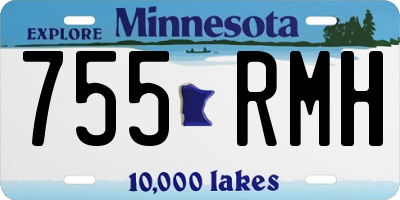 MN license plate 755RMH