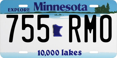 MN license plate 755RMO