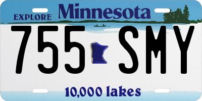MN license plate 755SMY