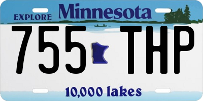 MN license plate 755THP