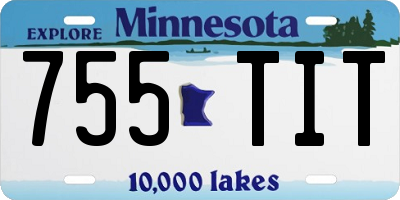 MN license plate 755TIT