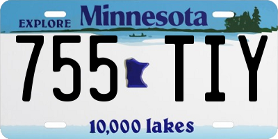 MN license plate 755TIY
