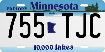 MN license plate 755TJC