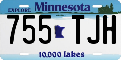 MN license plate 755TJH