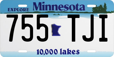 MN license plate 755TJI