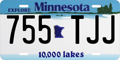 MN license plate 755TJJ