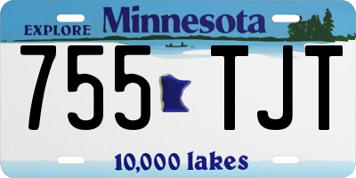 MN license plate 755TJT