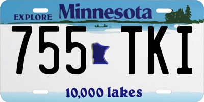 MN license plate 755TKI