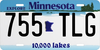 MN license plate 755TLG