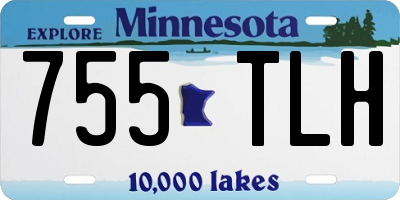 MN license plate 755TLH
