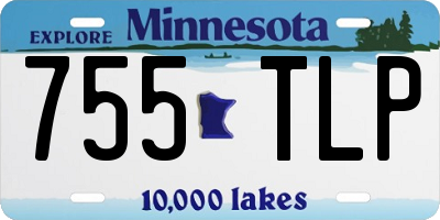 MN license plate 755TLP