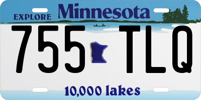 MN license plate 755TLQ