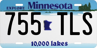 MN license plate 755TLS