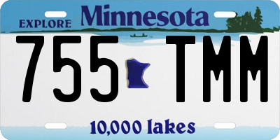 MN license plate 755TMM
