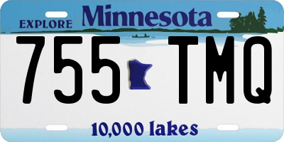 MN license plate 755TMQ