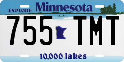 MN license plate 755TMT