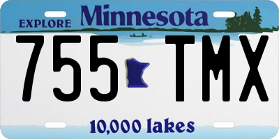 MN license plate 755TMX