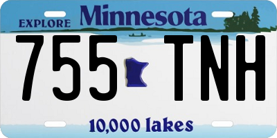 MN license plate 755TNH