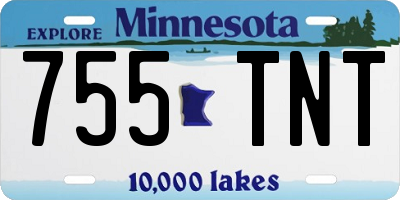 MN license plate 755TNT