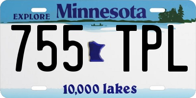 MN license plate 755TPL
