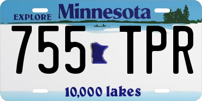 MN license plate 755TPR