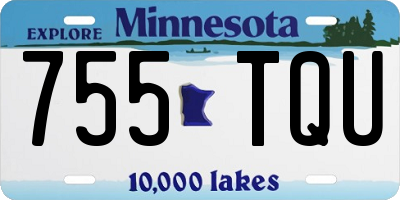 MN license plate 755TQU