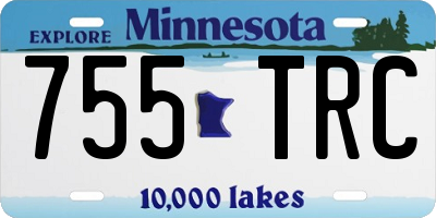 MN license plate 755TRC