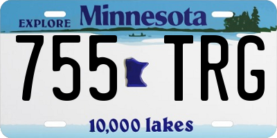 MN license plate 755TRG