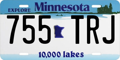 MN license plate 755TRJ