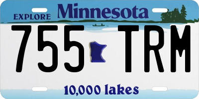 MN license plate 755TRM