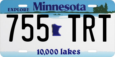 MN license plate 755TRT