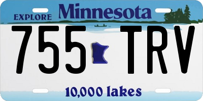 MN license plate 755TRV