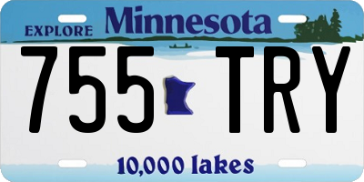 MN license plate 755TRY