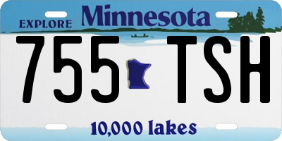 MN license plate 755TSH