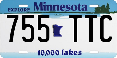 MN license plate 755TTC