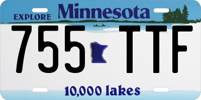 MN license plate 755TTF