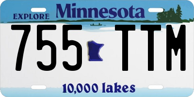 MN license plate 755TTM