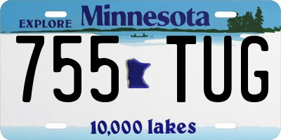 MN license plate 755TUG