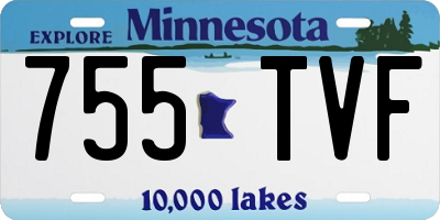 MN license plate 755TVF