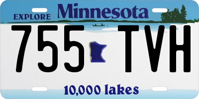 MN license plate 755TVH