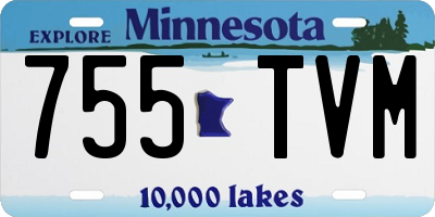 MN license plate 755TVM