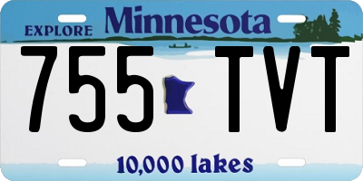 MN license plate 755TVT