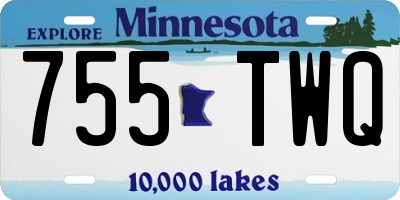 MN license plate 755TWQ
