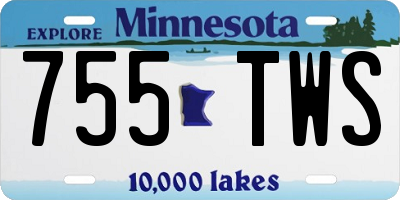 MN license plate 755TWS