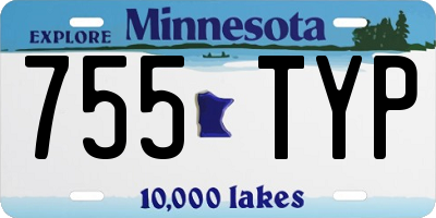 MN license plate 755TYP