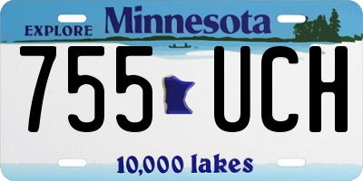 MN license plate 755UCH