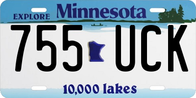 MN license plate 755UCK