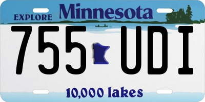 MN license plate 755UDI