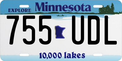 MN license plate 755UDL