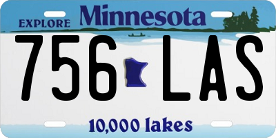 MN license plate 756LAS